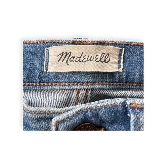 Madewell Straight leg Cali Demi boot denim jeans 24 - Picture 9 of 9